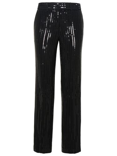 Pinstripe Crepe Pants With Sequins - MICHAEL Michael Kors - Modalova
