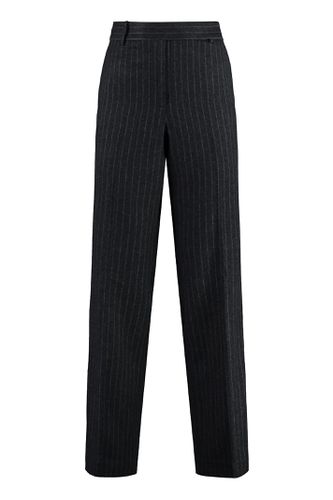 Pinstriped Wool Trousers - MICHAEL Michael Kors - Modalova