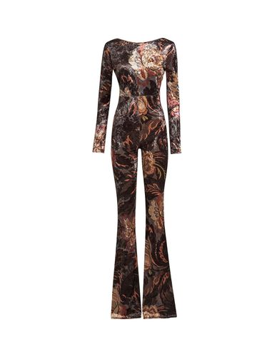 Etro Grey Printed Chenille Jumpsuit - Etro - Modalova