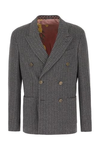 Etro Multicolor Wool Blend Blazer - Etro - Modalova