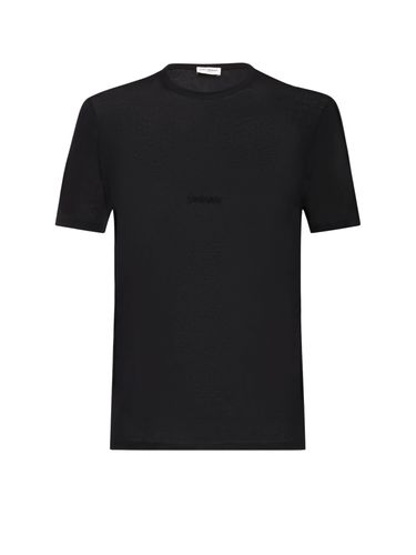 Cotton T-shirt With Embroidery - Saint Laurent - Modalova