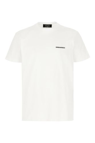 Dsquared2 White Cotton T-shirt - Dsquared2 - Modalova