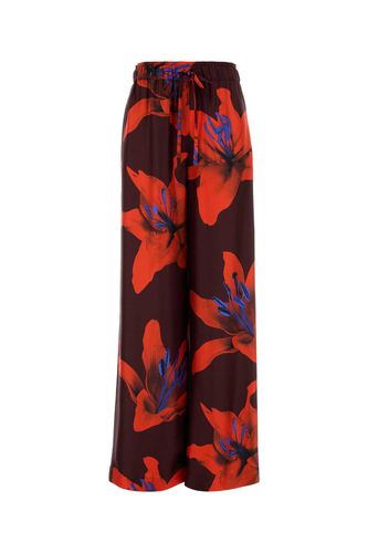 Printed Satin Wide-leg Pant - Alexander McQueen - Modalova