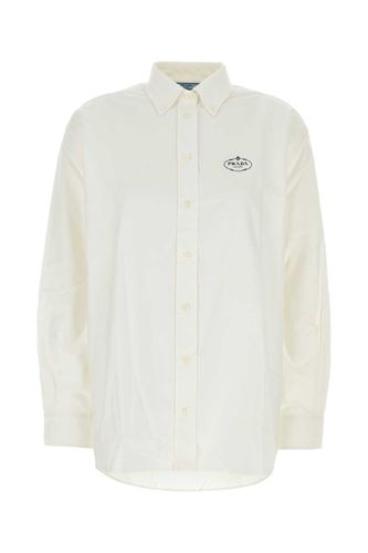 Prada White Oxford Oversize Shirt - Prada - Modalova