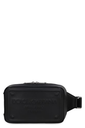 Leather Belt Bag With Logo - Dolce & Gabbana - Modalova