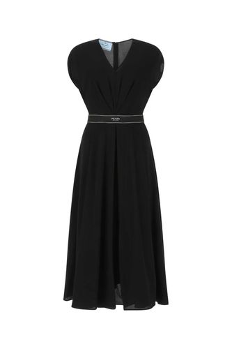 Prada Black Stretch Crepe Dress - Prada - Modalova
