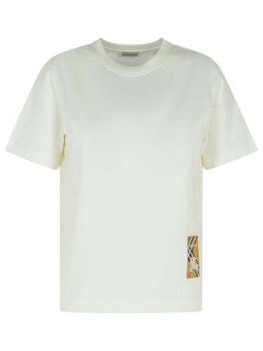 Burberry White Cotton T-shirt - Burberry - Modalova