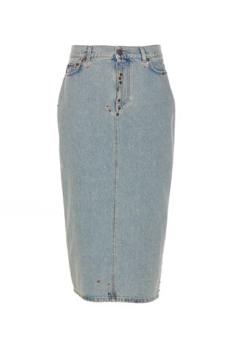 Moschino Denim Skirt - Moschino - Modalova