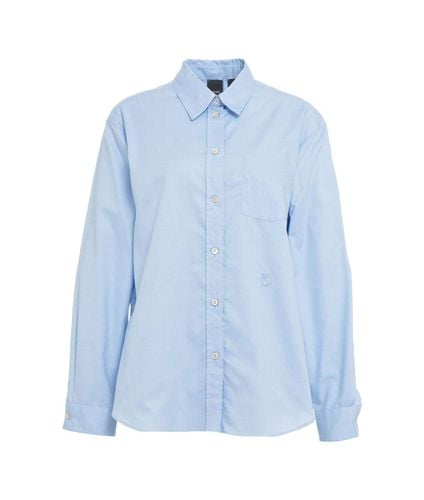 Love Birds Embroidered Oxford Shirt - Pinko - Modalova