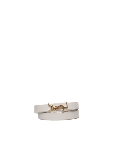 Double Wrap Logo Bracelet - Saint Laurent - Modalova