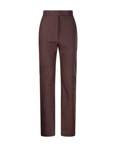 Button Detailed Straight-leg Trousers - Max Mara - Modalova