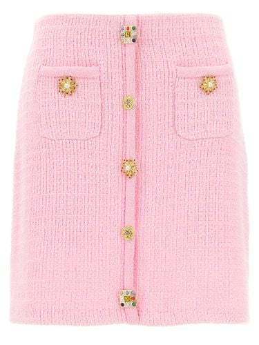 Jewel Button Knit Mini Skirt - self-portrait - Modalova