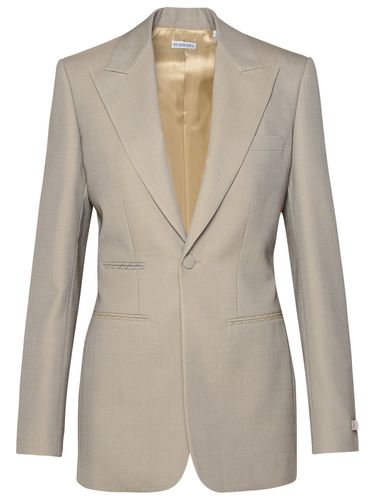 Burberry Beige Virgin Wool Blazer - Burberry - Modalova