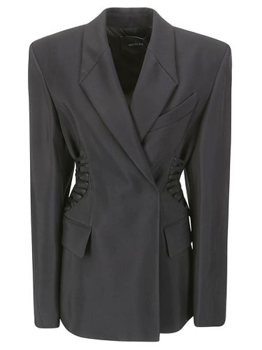 Mugler Lace-up Long Sleeved Blazer - Mugler - Modalova