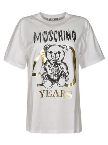 Teddy 40 Years Of Love T-shirt - Moschino - Modalova