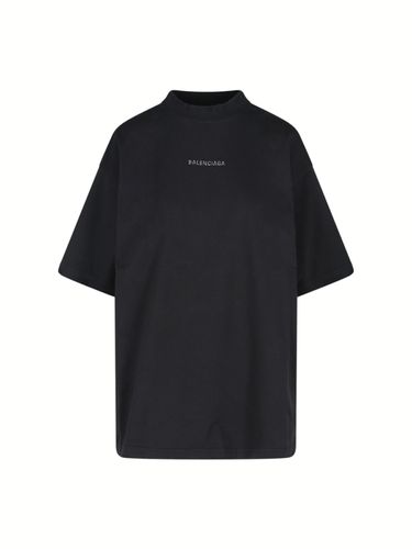 Balenciaga Retro Logo T-shirt - Balenciaga - Modalova