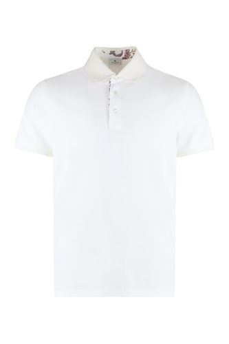 Etro Short Sleeve Cotton Polo Shirt - Etro - Modalova