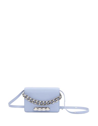 Lilac The Four Ring Mini Bag With Silver Chain - Alexander McQueen - Modalova