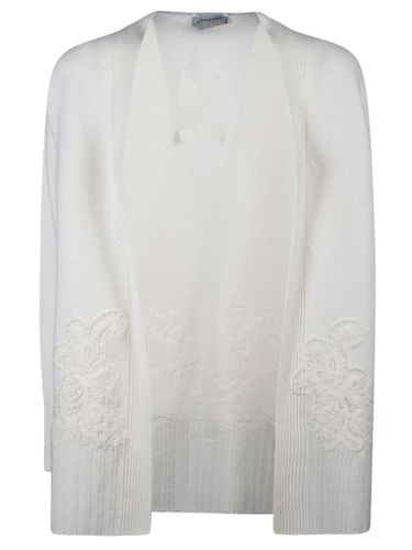 Embroidered Open Cardigan - Ermanno Firenze - Modalova