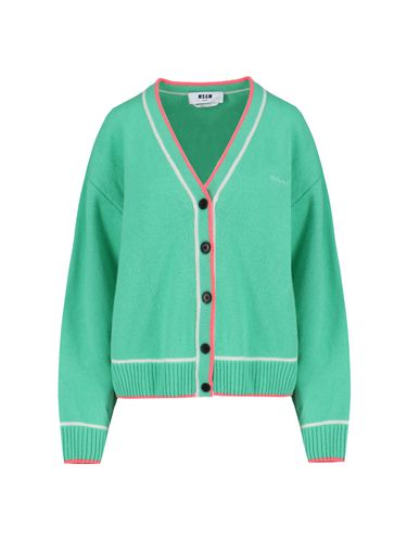 MSGM V-neck Cardigan - MSGM - Modalova