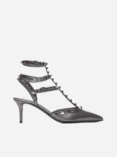 Rockstud Leather Pumps - Valentino Garavani - Modalova