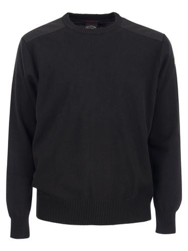 Wool Crew Neck With Iconic Badge - Paul & Shark - Modalova