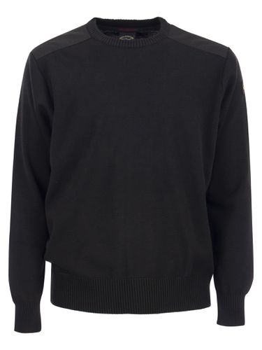 Wool Crew Neck With Iconic Badge - Paul & Shark - Modalova