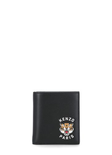 Mini Folding Wallet With Varsity Logo - Kenzo - Modalova