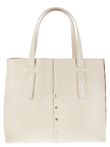 Leather And Studded Tote Bag - Fabiana Filippi - Modalova