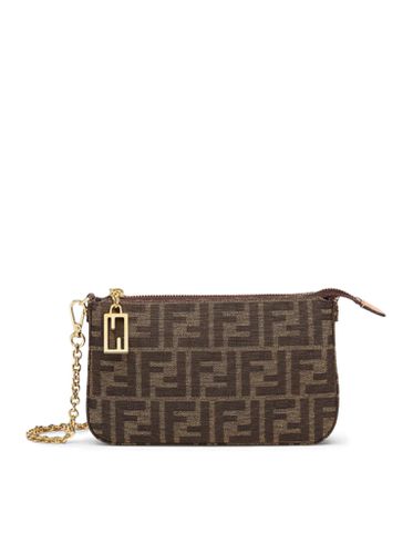 Pouch Baguette With Chain ??in Ff Jacquard Fabric - Fendi - Modalova