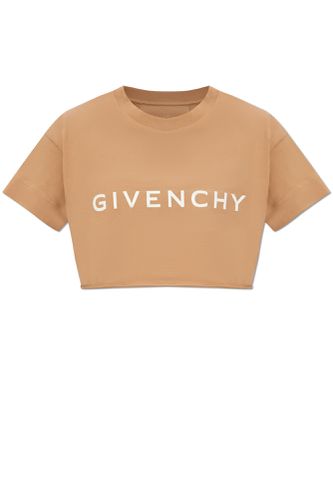 Beige Givenchy Crop T-shirt - Givenchy - Modalova