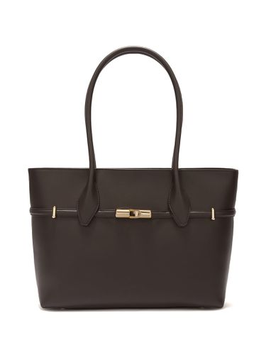 Shopping Bag Goccia L Choco In Leather - Furla - Modalova