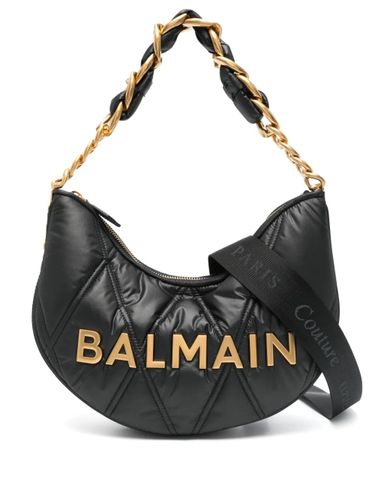 Soft Moon Bag-grid Quilted Nylon - Balmain - Modalova