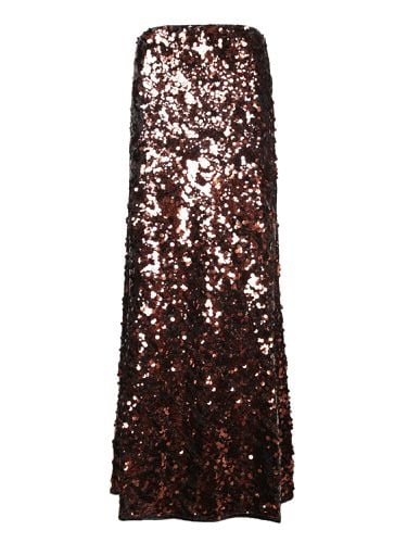 Ganni Brown Sequin Maxi Skirt - Ganni - Modalova