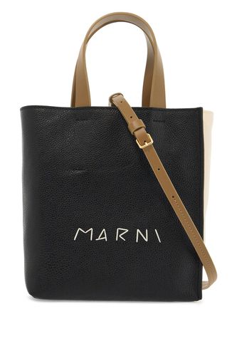 Two-tone Leather Mini Museo Handbag - Marni - Modalova