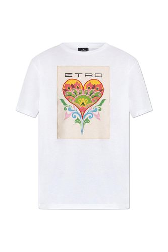 Motif Embroidered Crewneck T-shirt - Etro - Modalova