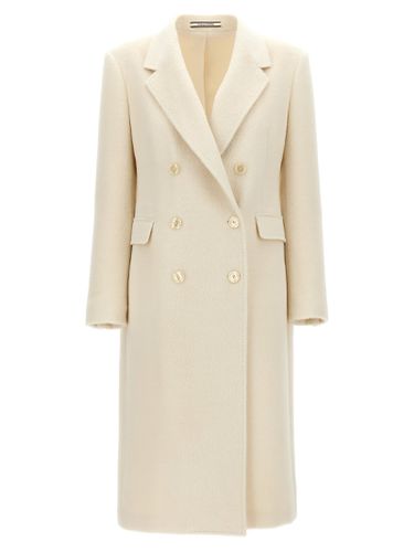 Alpaca Double-breasted Coat - Tagliatore - Modalova