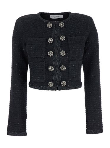 Textured Knit Jacket - self-portrait - Modalova