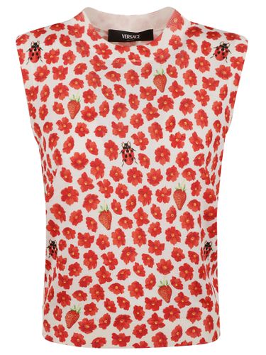 Versace Strawberry Tank Top - Versace - Modalova