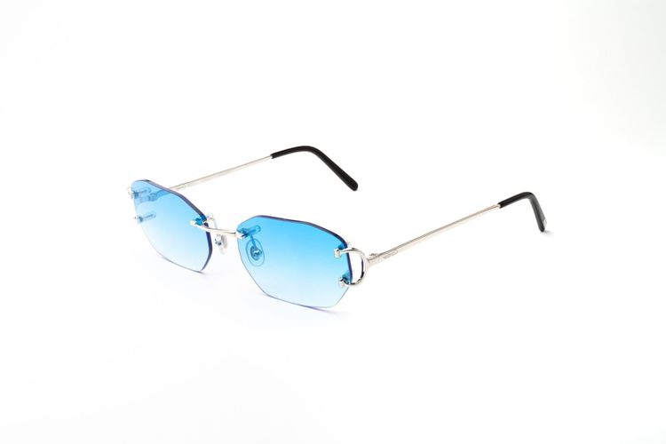 Ct 0092 - Custom - Platinum Sunglasses - Cartier Eyewear - Modalova