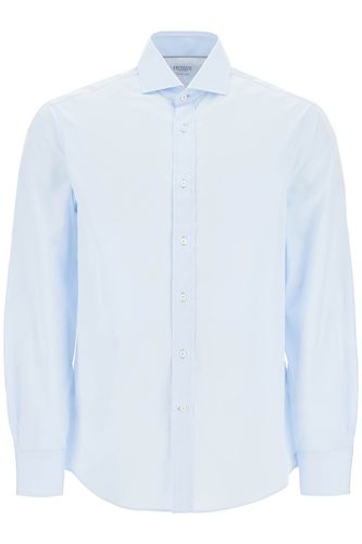 Spread Collar Slim Fit Shirt - Brunello Cucinelli - Modalova