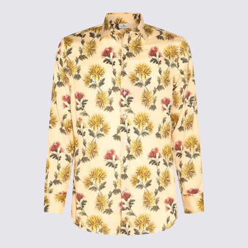 Etro Yellow Cotton Printed Shirt - Etro - Modalova