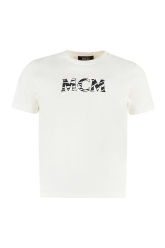 MCM Logo Cotton T-shirt - MCM - Modalova