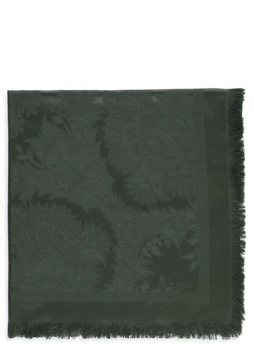 Etro Logo Embroidered Fringed Scarf - Etro - Modalova