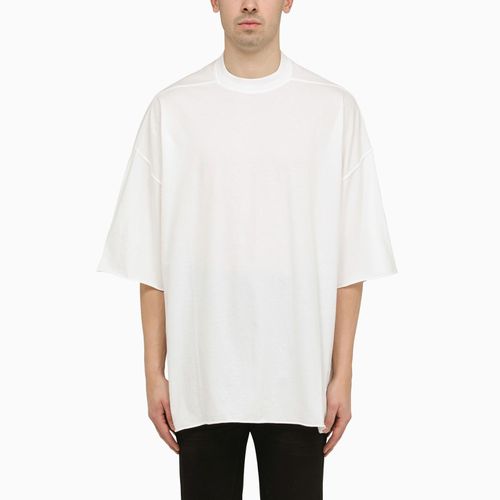 Tommy T Milk T-shirt White cotton oversized t-shirt with raw-cut hems - Tommy T - DRKSHDW - Modalova
