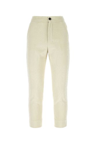 Ivory Corduroy Pant - Ami Alexandre Mattiussi - Modalova