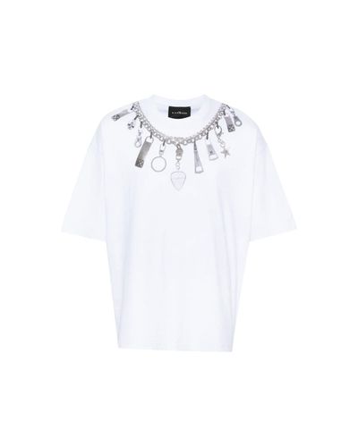 T-shirt With Decorative Print - John Richmond - Modalova