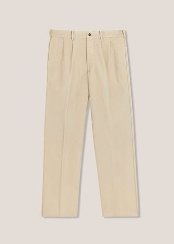 Aalghero Straight-leg Pleated Cotton-flannel Trousers - doppiaa - Modalova