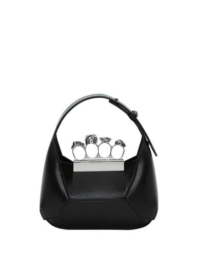 The Jewelled Hobo Mini Bag In And Silver - Alexander McQueen - Modalova