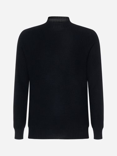 Virgin Wool Mock Neck Sweater - Gran Sasso - Modalova